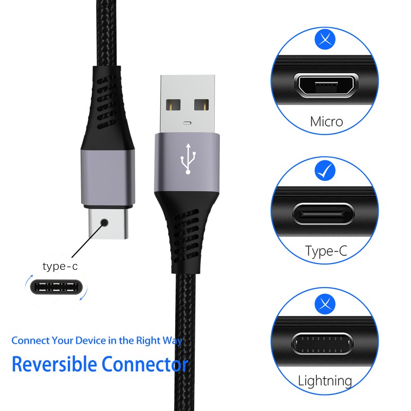  Top sales Custom logo Type-C Data Cable USB A to Type C Charging Cable 3A 480Mbps Fast charging cable